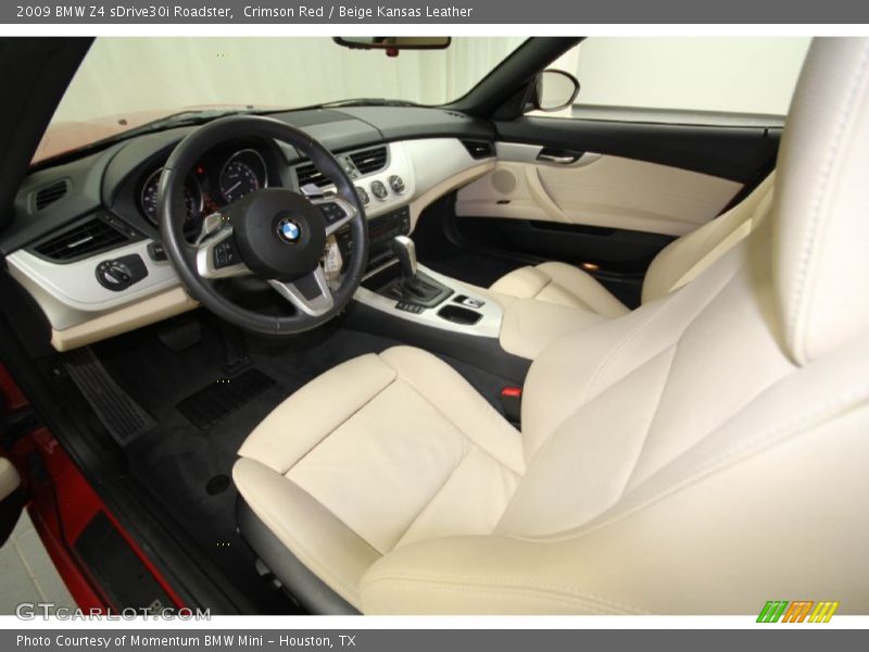 Crimson Red / Beige Kansas Leather 2009 BMW Z4 sDrive30i Roadster
