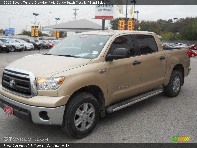 Sandy Beach Metallic / Sand Beige 2010 Toyota Tundra CrewMax 4x4