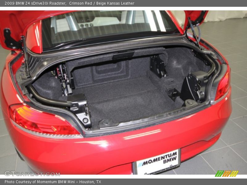 Crimson Red / Beige Kansas Leather 2009 BMW Z4 sDrive30i Roadster