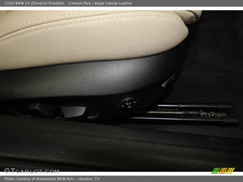 Crimson Red / Beige Kansas Leather 2009 BMW Z4 sDrive30i Roadster