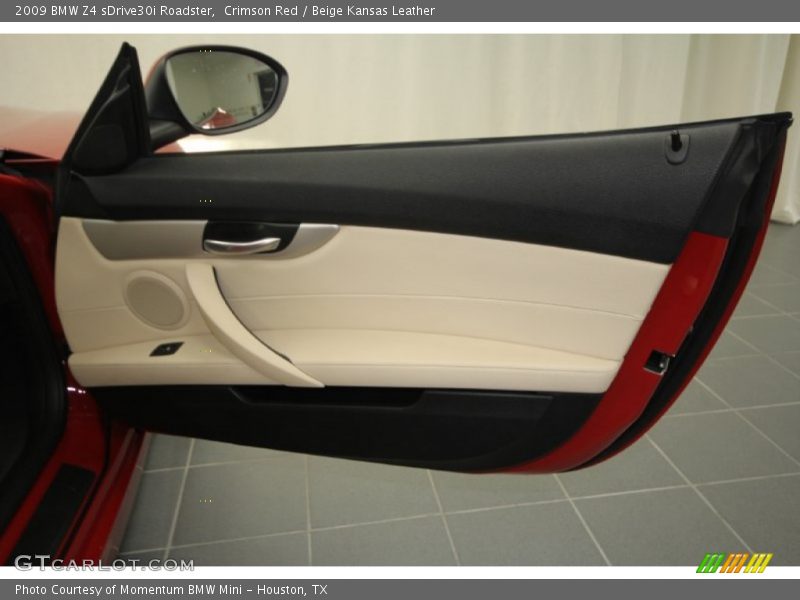 Crimson Red / Beige Kansas Leather 2009 BMW Z4 sDrive30i Roadster