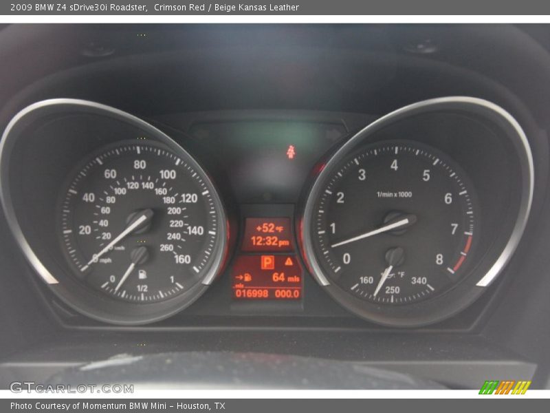 Crimson Red / Beige Kansas Leather 2009 BMW Z4 sDrive30i Roadster