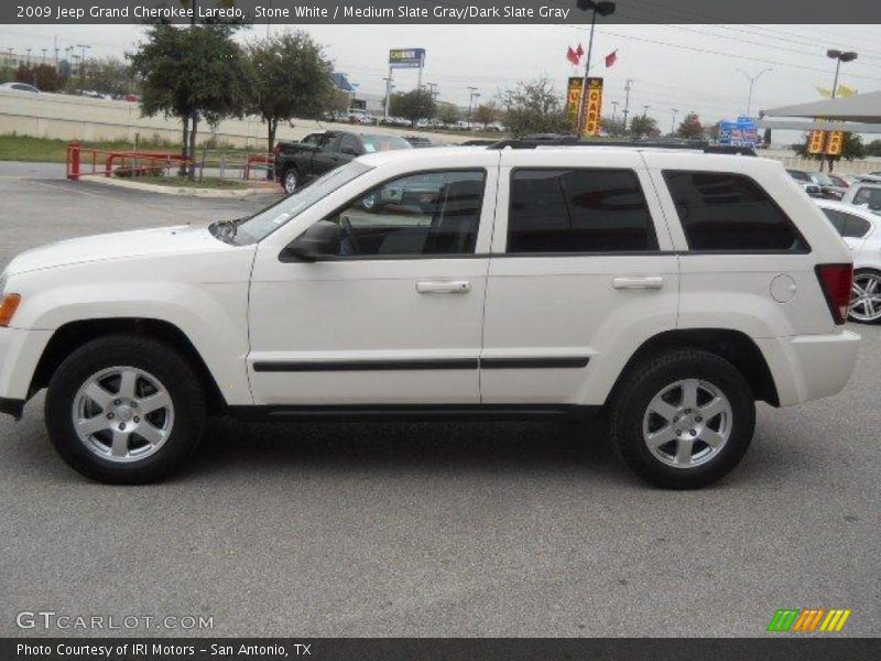 Stone White / Medium Slate Gray/Dark Slate Gray 2009 Jeep Grand Cherokee Laredo