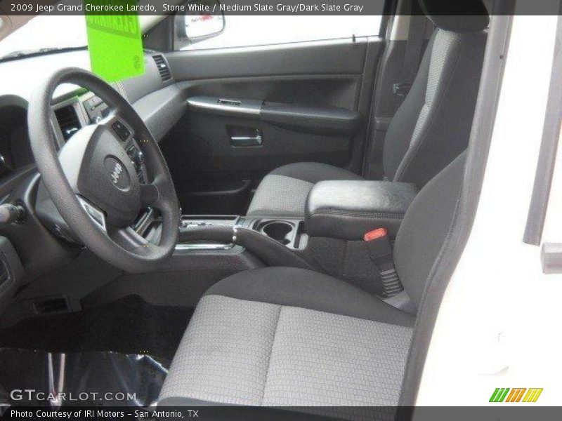 Stone White / Medium Slate Gray/Dark Slate Gray 2009 Jeep Grand Cherokee Laredo