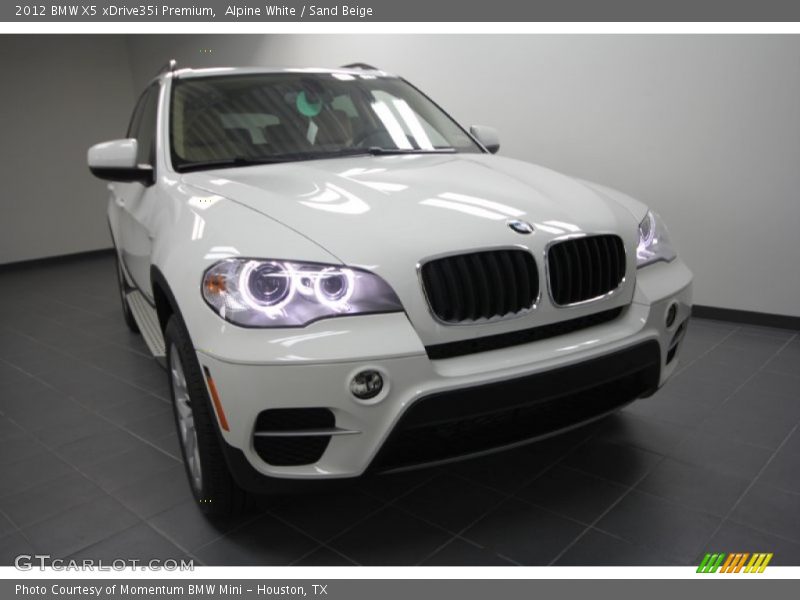 Alpine White / Sand Beige 2012 BMW X5 xDrive35i Premium