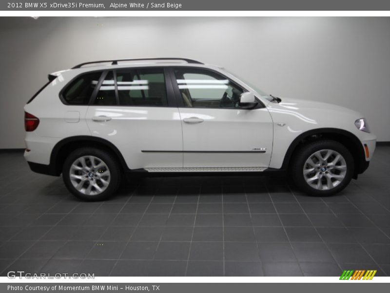 Alpine White / Sand Beige 2012 BMW X5 xDrive35i Premium