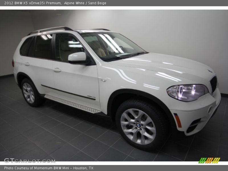 Alpine White / Sand Beige 2012 BMW X5 xDrive35i Premium