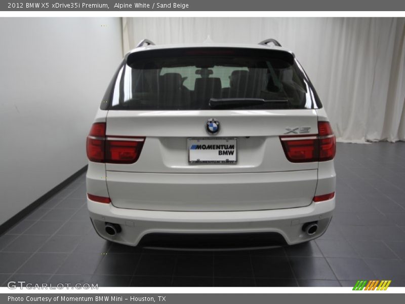 Alpine White / Sand Beige 2012 BMW X5 xDrive35i Premium