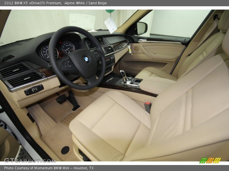 Alpine White / Sand Beige 2012 BMW X5 xDrive35i Premium