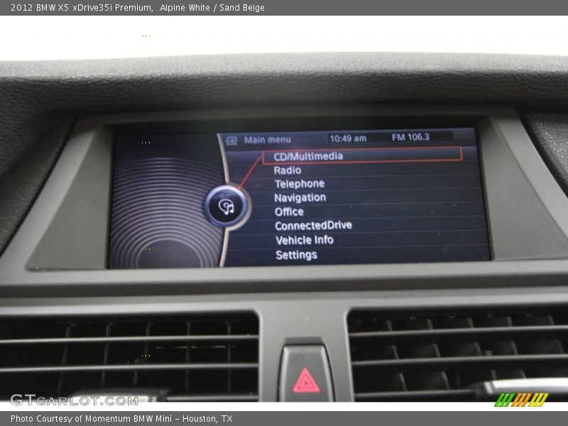 Alpine White / Sand Beige 2012 BMW X5 xDrive35i Premium