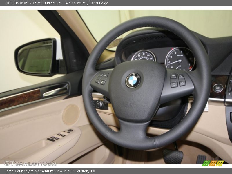 Alpine White / Sand Beige 2012 BMW X5 xDrive35i Premium