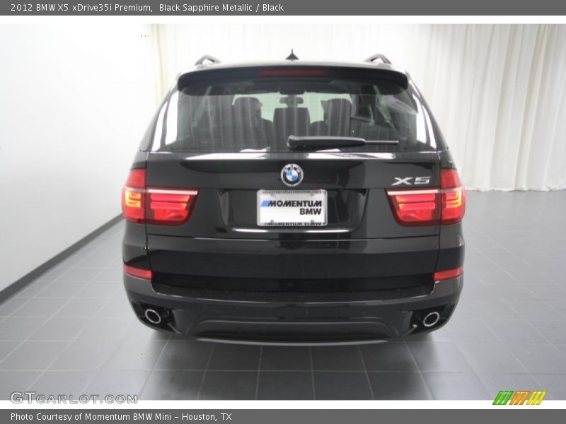 Black Sapphire Metallic / Black 2012 BMW X5 xDrive35i Premium