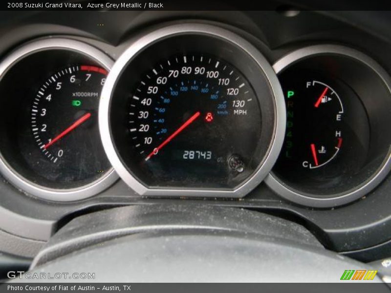 Azure Grey Metallic / Black 2008 Suzuki Grand Vitara