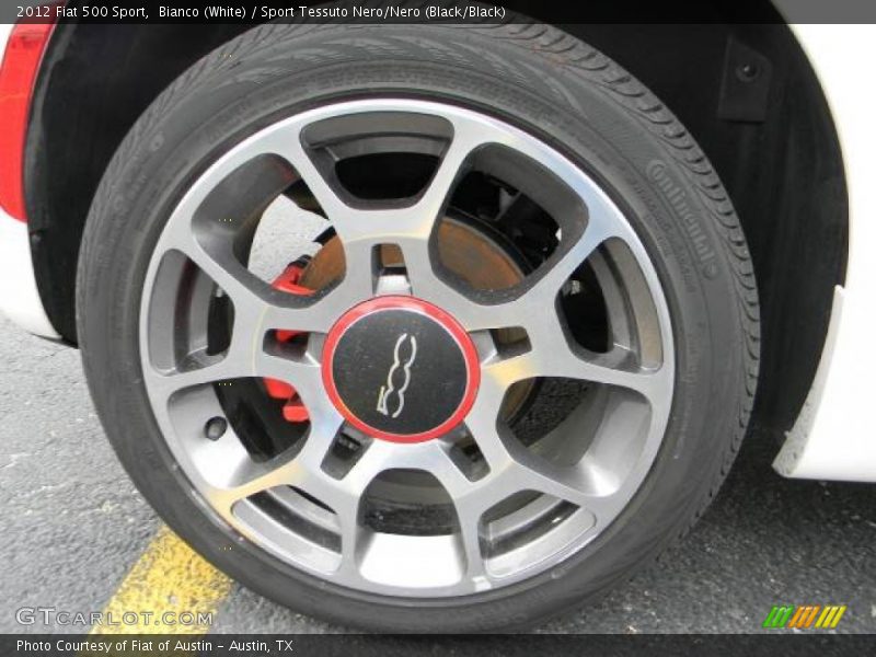 Bianco (White) / Sport Tessuto Nero/Nero (Black/Black) 2012 Fiat 500 Sport