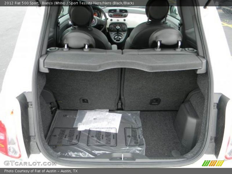 Bianco (White) / Sport Tessuto Nero/Nero (Black/Black) 2012 Fiat 500 Sport
