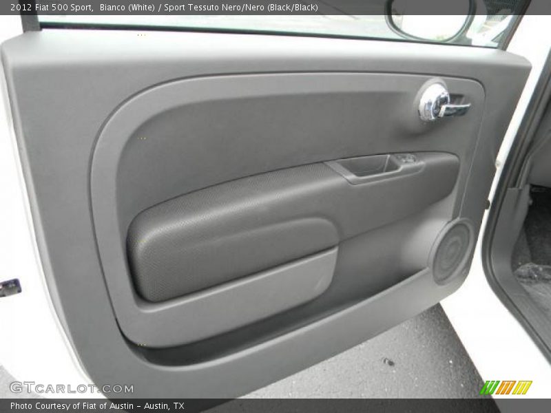 Bianco (White) / Sport Tessuto Nero/Nero (Black/Black) 2012 Fiat 500 Sport