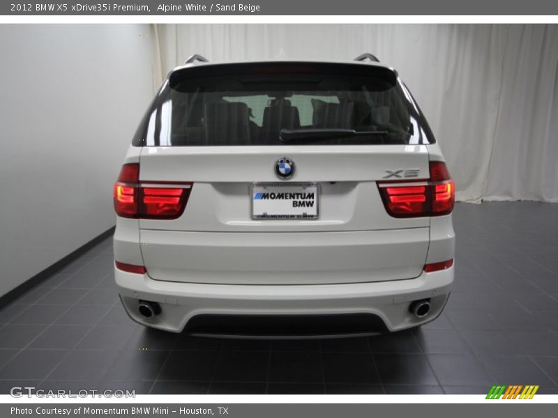 Alpine White / Sand Beige 2012 BMW X5 xDrive35i Premium