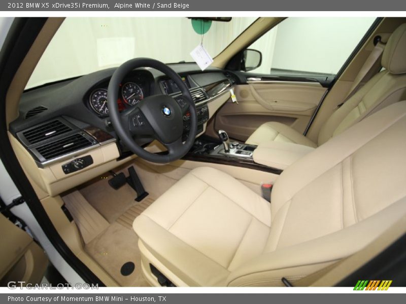 Alpine White / Sand Beige 2012 BMW X5 xDrive35i Premium
