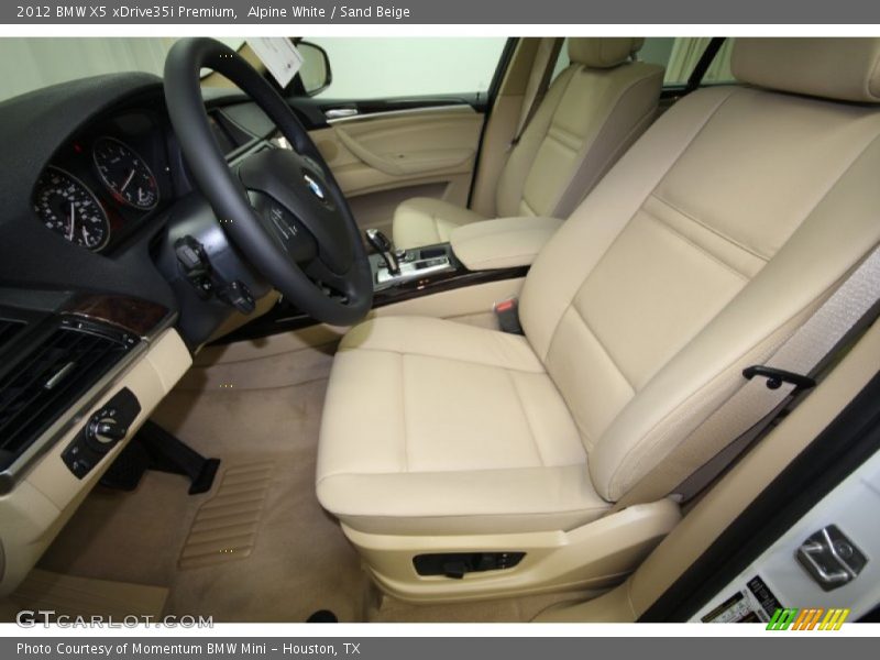 Alpine White / Sand Beige 2012 BMW X5 xDrive35i Premium