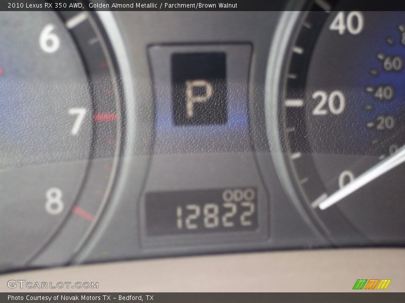 Golden Almond Metallic / Parchment/Brown Walnut 2010 Lexus RX 350 AWD
