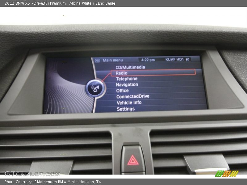 Alpine White / Sand Beige 2012 BMW X5 xDrive35i Premium