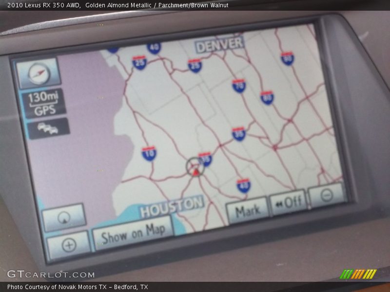 Golden Almond Metallic / Parchment/Brown Walnut 2010 Lexus RX 350 AWD