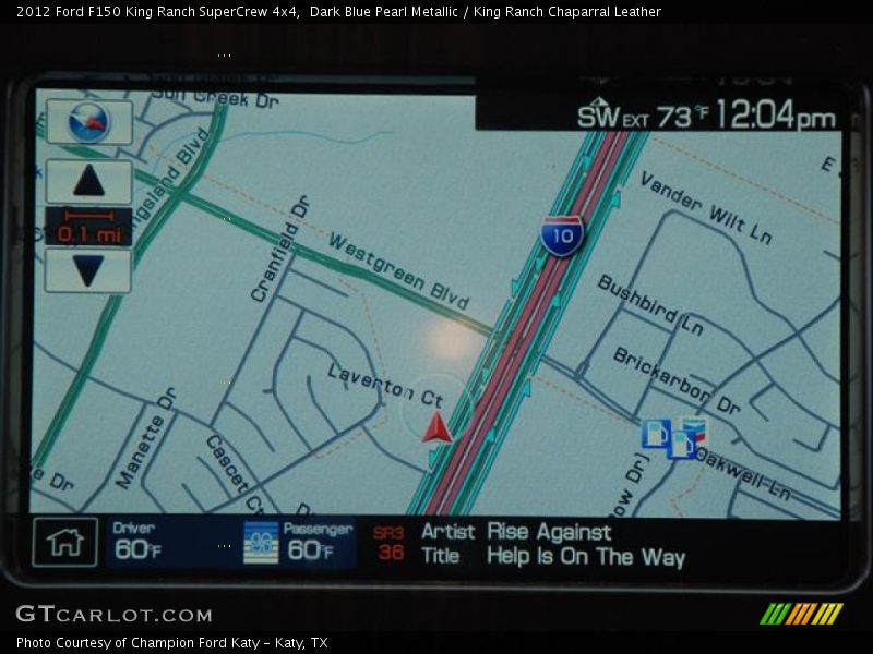 Dark Blue Pearl Metallic / King Ranch Chaparral Leather 2012 Ford F150 King Ranch SuperCrew 4x4