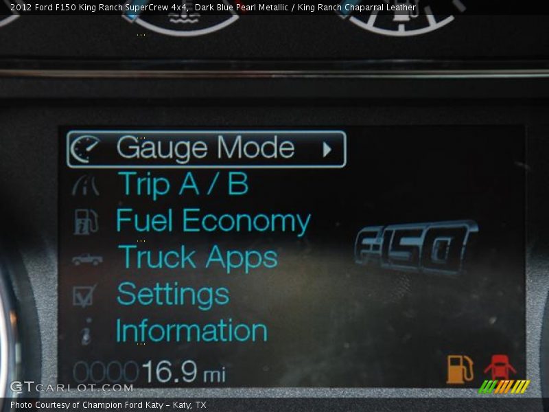 Dark Blue Pearl Metallic / King Ranch Chaparral Leather 2012 Ford F150 King Ranch SuperCrew 4x4