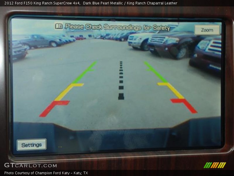 Dark Blue Pearl Metallic / King Ranch Chaparral Leather 2012 Ford F150 King Ranch SuperCrew 4x4