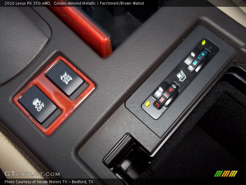 Golden Almond Metallic / Parchment/Brown Walnut 2010 Lexus RX 350 AWD
