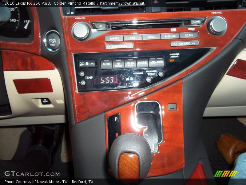 Golden Almond Metallic / Parchment/Brown Walnut 2010 Lexus RX 350 AWD
