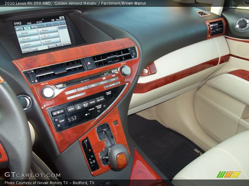 Golden Almond Metallic / Parchment/Brown Walnut 2010 Lexus RX 350 AWD