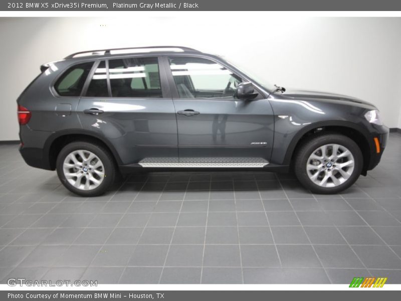 Platinum Gray Metallic / Black 2012 BMW X5 xDrive35i Premium