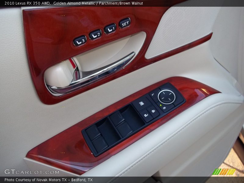 Golden Almond Metallic / Parchment/Brown Walnut 2010 Lexus RX 350 AWD