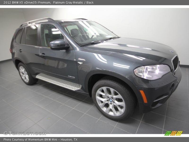 Platinum Gray Metallic / Black 2012 BMW X5 xDrive35i Premium