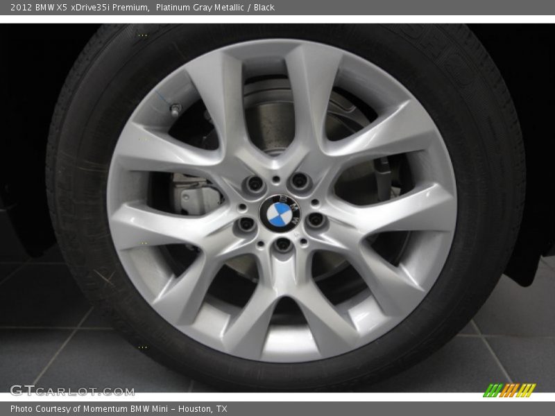 Platinum Gray Metallic / Black 2012 BMW X5 xDrive35i Premium