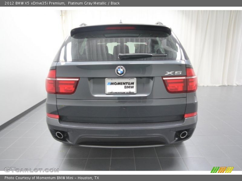 Platinum Gray Metallic / Black 2012 BMW X5 xDrive35i Premium