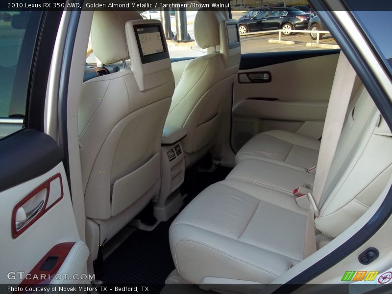 Golden Almond Metallic / Parchment/Brown Walnut 2010 Lexus RX 350 AWD