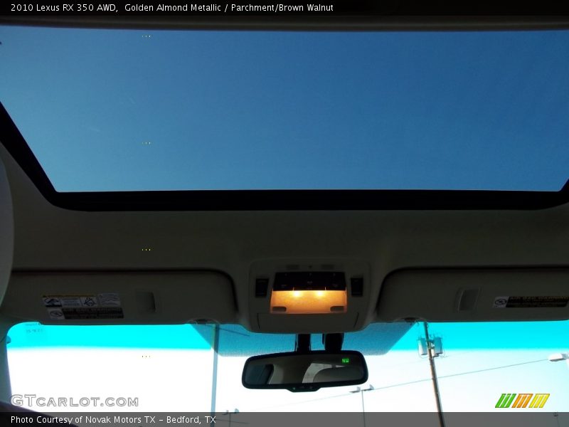 Golden Almond Metallic / Parchment/Brown Walnut 2010 Lexus RX 350 AWD