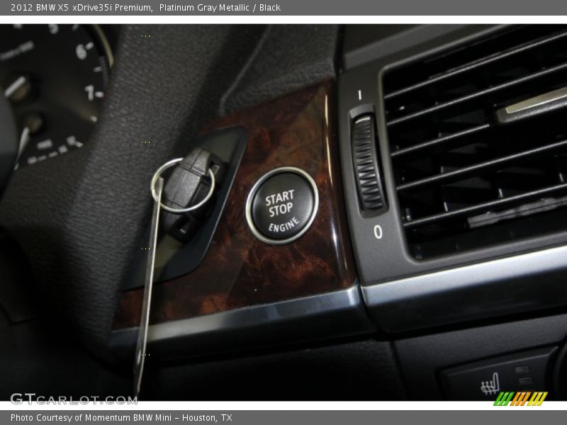 Platinum Gray Metallic / Black 2012 BMW X5 xDrive35i Premium