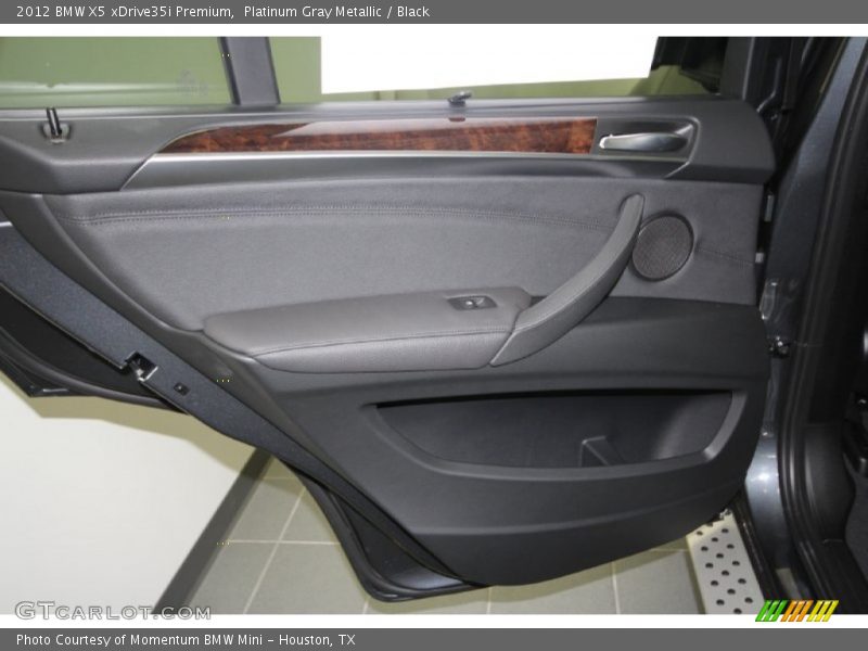 Platinum Gray Metallic / Black 2012 BMW X5 xDrive35i Premium