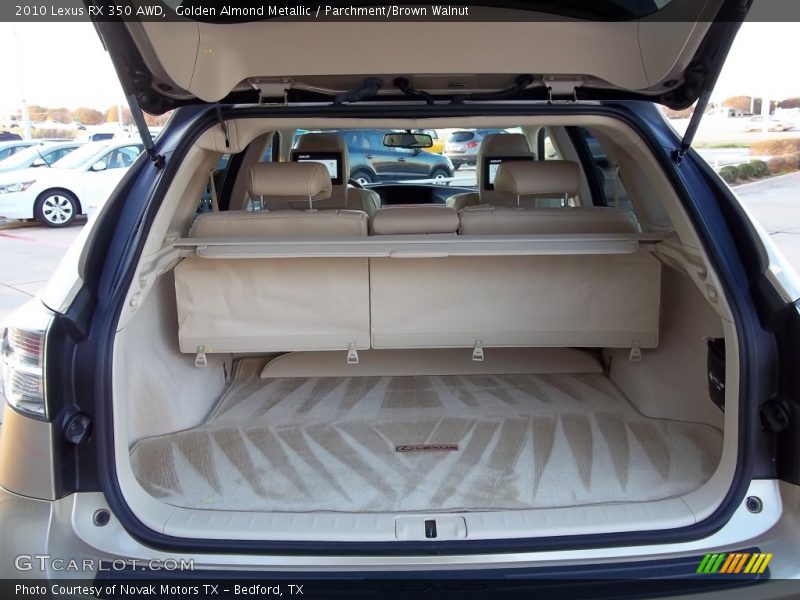 Golden Almond Metallic / Parchment/Brown Walnut 2010 Lexus RX 350 AWD