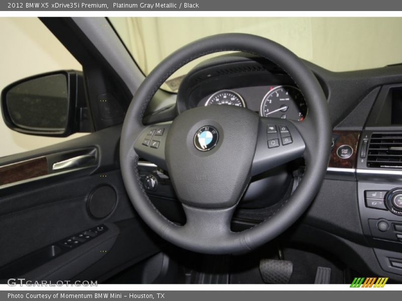 Platinum Gray Metallic / Black 2012 BMW X5 xDrive35i Premium