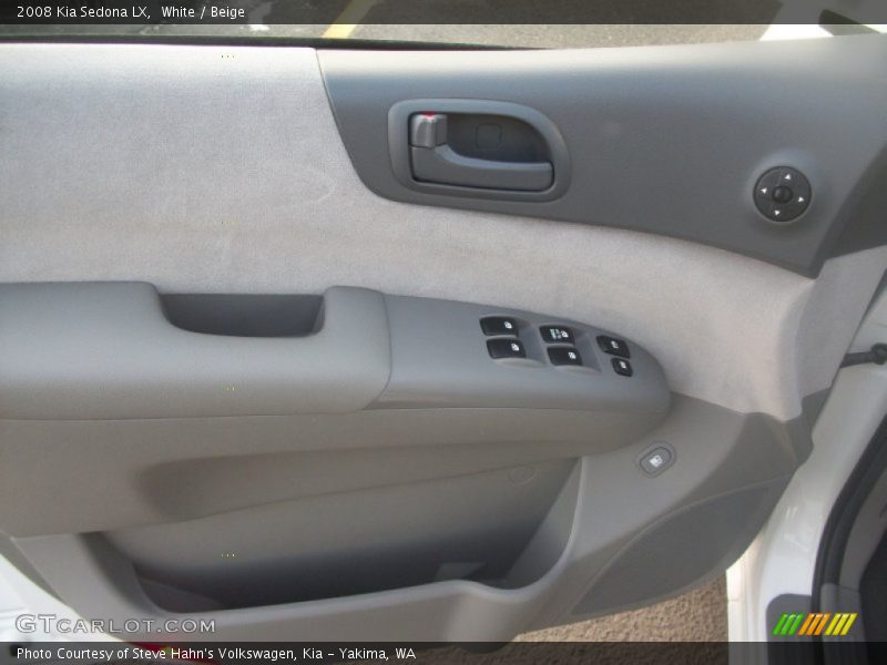 White / Beige 2008 Kia Sedona LX