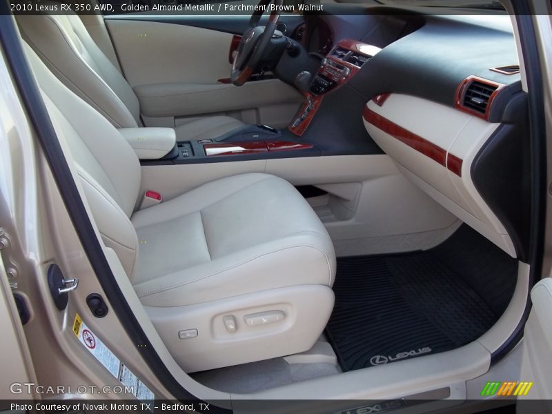 Golden Almond Metallic / Parchment/Brown Walnut 2010 Lexus RX 350 AWD