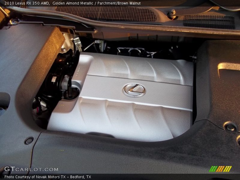 Golden Almond Metallic / Parchment/Brown Walnut 2010 Lexus RX 350 AWD