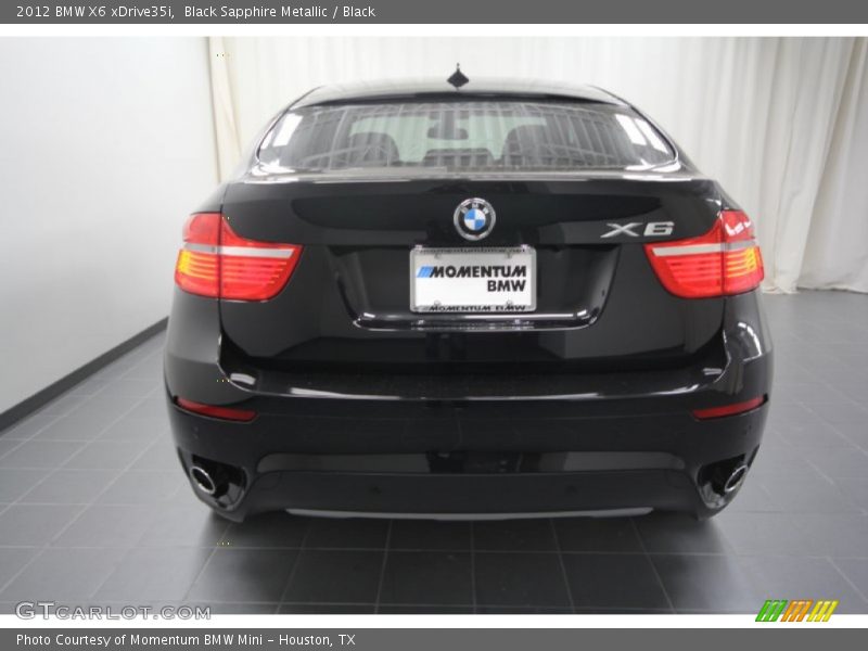 Black Sapphire Metallic / Black 2012 BMW X6 xDrive35i