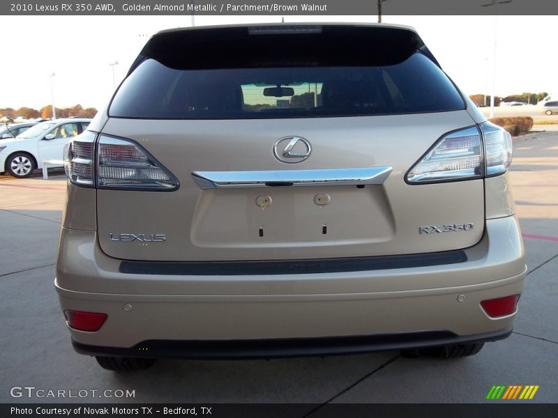 Golden Almond Metallic / Parchment/Brown Walnut 2010 Lexus RX 350 AWD