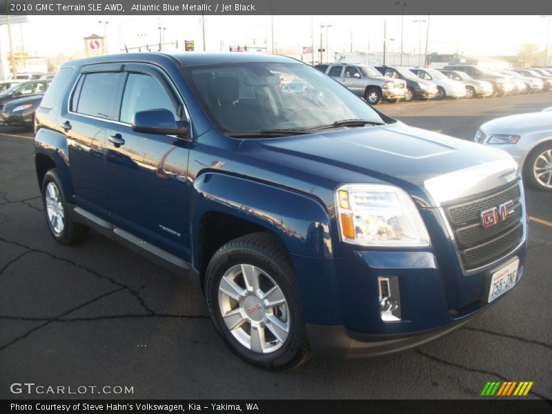 Atlantic Blue Metallic / Jet Black 2010 GMC Terrain SLE AWD