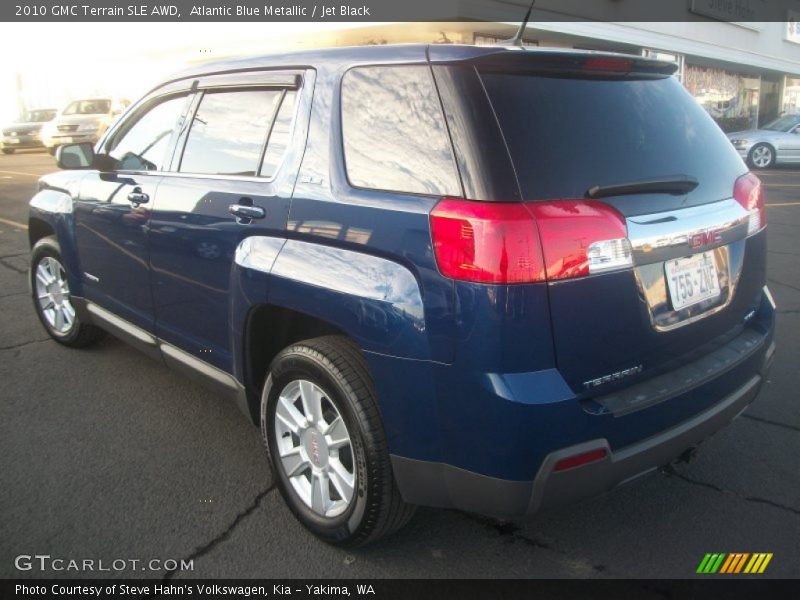 Atlantic Blue Metallic / Jet Black 2010 GMC Terrain SLE AWD